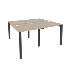 Рабочая станция на П-образном м/к ОНИКС О.МП-Д.РС-4.0.7 Дуб Аттик/Антрацит / ONIX O.MP-D.RS-4.0.7