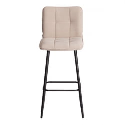 Барный стул Медео/Медео велюр, бежевый, 7, 45х56х113 см / Medeo/Медео