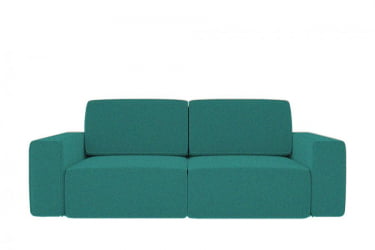 Зеленый диван Сунндал (Берхоусе) Цвет фасада: Азур рогожка; Тип: Прямой; Материал фасада: Микророгожка / (Berhouse)