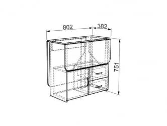 Стол-тумба КМ-0003 Венге / KM-0003