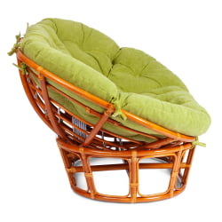 Диван МАМАСАН/МАМАСАН 23/02 В /с подушкой/ подушка 182х119 см, 169х102х80 см, Хоней (мед), флок, олива, 23 / MAMASAN/МАМАСАН W Honey