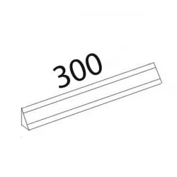 Плинтус ПЛ 117.1.300 Черный