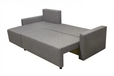 Диван тканевый Шеррй (3 категория) с механизмом подъема оттоманки Визит 118-Нео Латте / Sherry