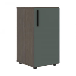 Шкаф-колонка с глухой малой дверью (правый) ВЕЛИОН ВЛCС 40.1 Р Нефрит Дуб Сильвер / VELION VLCS R