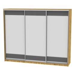 Шкаф-купе Б-230х270х60-3(ДВ-Графит-Д8Д8Д8) / B-230х270х60-3(ДВ-Графит-D8D8D8)