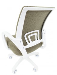 Детское кресло CХАИРМАН ТИН (КИДС) 103 белый пластик БАРНИ (БАРНИ) Оливка / CHAIRMAN (KIDS) (BARNI)