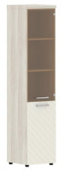Шкаф колонка комбинированная с топом (правый) Торр ЛУКС ТЛХC 42.2 Р Сосна Эдмонд Латте / Torr LUX TLHC R