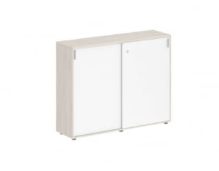 Шкаф-купе средний с замком Сигма СГ.711.ОЛ.ВХ Дуб светлый Белый / Sigma SG.711.OL.WH