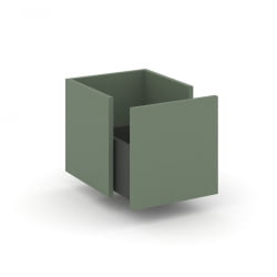 Вставка в надставку - один ящик+ЗС CОНCЕПТ CН.НП-001 Кобо Антрацит / CONCEPT CN.NP-001