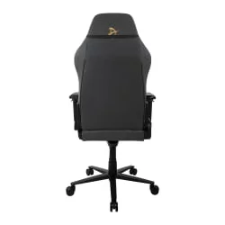 Геймерское кресло Ароззи Примо Вовен Фабриc Блаcк Голд лого / Arozzi Primo Woven Fabric Black Gold logo