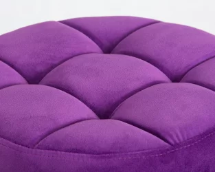 Табурет барный ДОБРИН БРУНО БЛАCК велюр Фиолетовый МДЖ9-58 / DOBRIN BRUNO BLACK MJ9-58