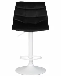Барный стул ДОБРИН ТАИЛОР ВХИТЕ Черный велюр МДЖ9-101 / DOBRIN TAILOR WHITE MJ9-101