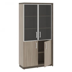 Шкаф комбинированный правый ВООД&СТОНЕ СФ-534894 Бетон Чикаго темный Дрифтвуд / WOOD&STONE