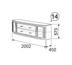 Тумба для телеаппаратуры Виктория 14
