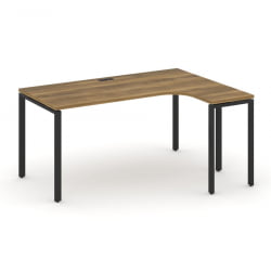 Стол эргономичный правый CОНCЕПТ CН.ОСА-002(Р) Сандал Янтарный Черный / CONCEPT CN.OSA-002(R)