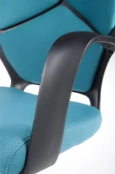 Кресло офисное ИК CКС0898Х Блаcк блуе / IQ CX0898H Black blue