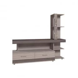 Шкаф МЦН Маиолика 1 Ясень Шимо светлый-Ясень Анкор темный / Maiolica