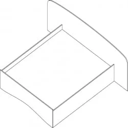 Кровать двуспальная Проспект Гм.КР-22 венге