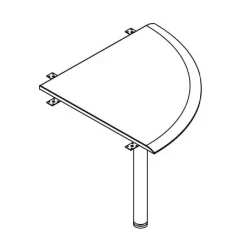 Приставка для письменного стола ВКД 700 Дуб сонома / WKD