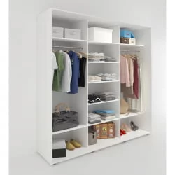 Шкаф-купе 3-х дверный Акцент-Вера КС 2400х600  Выбеленное дерево