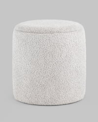 Пуф Такс букле (светло-серый) / Taks