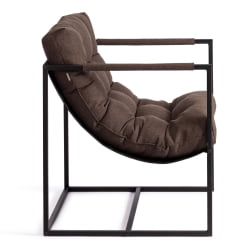 Кресло Чарли/Чарли рогожка, коричневый, 3М7-147, 70х70х84 см / Charli/Чарли