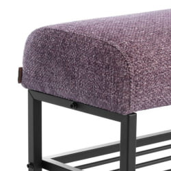 Банкетка-обувница Чарли Лукс Б/Чарли Люкс велюр/букле, ВТ шапе воод росе / Charli Lux VT shape wood rose