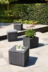 Пуф-сундук Кубе Графит / Cube