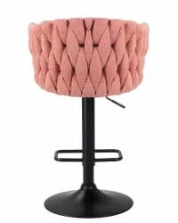 Стул барный ДОБРИН ЛЕОН Розовая ткань ЛАР 275-10 / DOBRIN LEON LAR