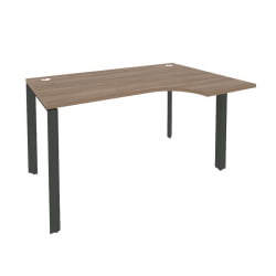Стол эргономичный правый на П-образном м/к ОНИКС О.МП-СА-2Р Дуб Аризона/Антрацит / ONIX O.MP-SA-2R