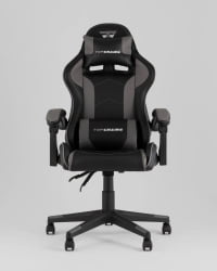 Кресло спортивное ТопЧаирс Шадов черно-серый / TopChairs Shadow