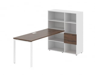 Рабочая станция ЕДИС ЕУРСТ 1117 Дуб Денвер темный Белый Белый / EDIS EURST