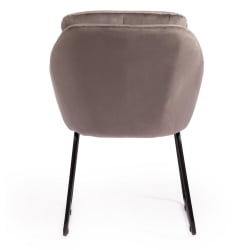 Кресло СТАР (мод. CЙ-1919) вельвет/металл, 68 х 60 х 88 см , серый (ХЛР 24)/черный / STAR (mod. CY-1919) (HLR