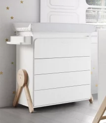 Комод пеленальный Микуна Свинг Б-1837 Вхите/Ватервоод / Micuna Swing B-1837 White/Waterwood