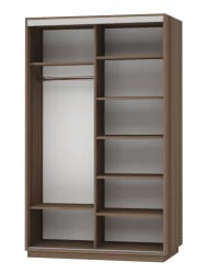 Шкаф-купе двухдверный Экспресс Дуо 1600х2400х Сакура/Ясень шимо тёмный / 1600х2400h