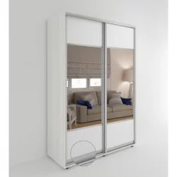 Шкаф Акцент-Дуэт КВ 1400х600 Выбеленное дерево