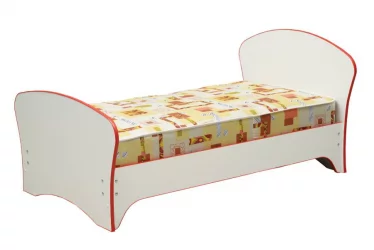 Детская кровать от 3 до 7 лет Юниор-10 800*1900 Белый