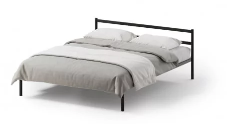 Кровать Метта 1200кс2000 Черная / 1200x2000