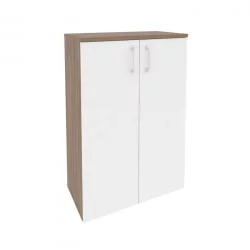 Шкаф средний широкий (2 средних фасада ЛДСП) ОНИКС О.СТ-2.3 Дуб Аризона/Белый / ONIX O.ST-2.3