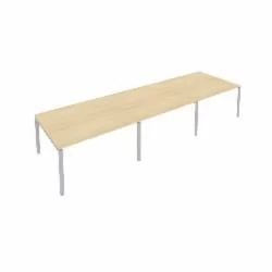 Переговорный стол (3 столешницы) Метал Сйстем Б.ПРГ-3.3 Акация/Серый / Metal System