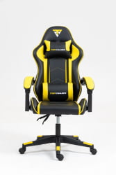 Кресло спортивное ТопЧаирс Шадов черно-желтый / TopChairs Shadow
