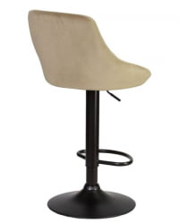 Стул барный ДОБРИН ЛОГАН БЛАCК (мокко велюр (МДЖ9-9)) 2 шт / DOBRIN LOGAN BLACK (MJ9-9))