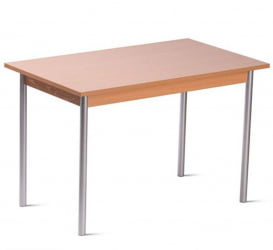 Стол для столовой 1200х700 мм ЛДСП Серый/Коричневый