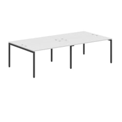Стол четырехместный КСТЕН-С КСВСТ 2814 Белый/антрацит / XTEN-S XWST