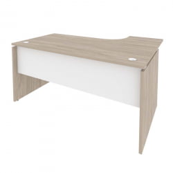 Стол эргономичный левый ОНИКС О.СА-4Л Дуб Аттик/Белый / ONIX O.SA-4L