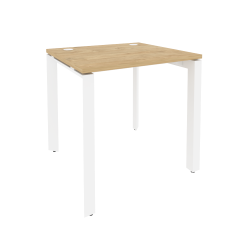 Стол рабочий на П-образном м/к ОНИКС О.МП-СП-0.7 Тиквуд Светлый/Белый / ONIX O.MP-SP-0.7
