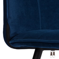 Металлический стул Бари LT, велюр, Блуе (синий), 41х55х89 см / Bari Blue