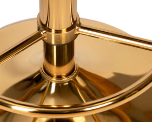 Табурет ДОБРИН БРУНО ГОЛД (черный велюр (МДЖ9-101)) / DOBRIN BRUNO GOLD (MJ9-101))