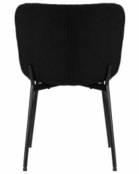 Стул обеденный ДОБРИН МИЛО (черные ножки, черный букле (УФ992-12)) / DOBRIN MILO (UF992-12))