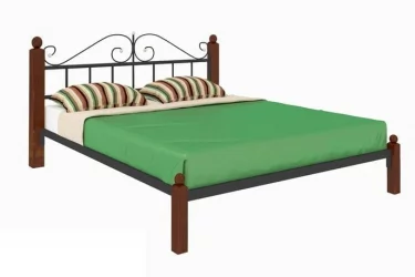 Кровать Диана Лукс 1800х2000 Синяя / Lux